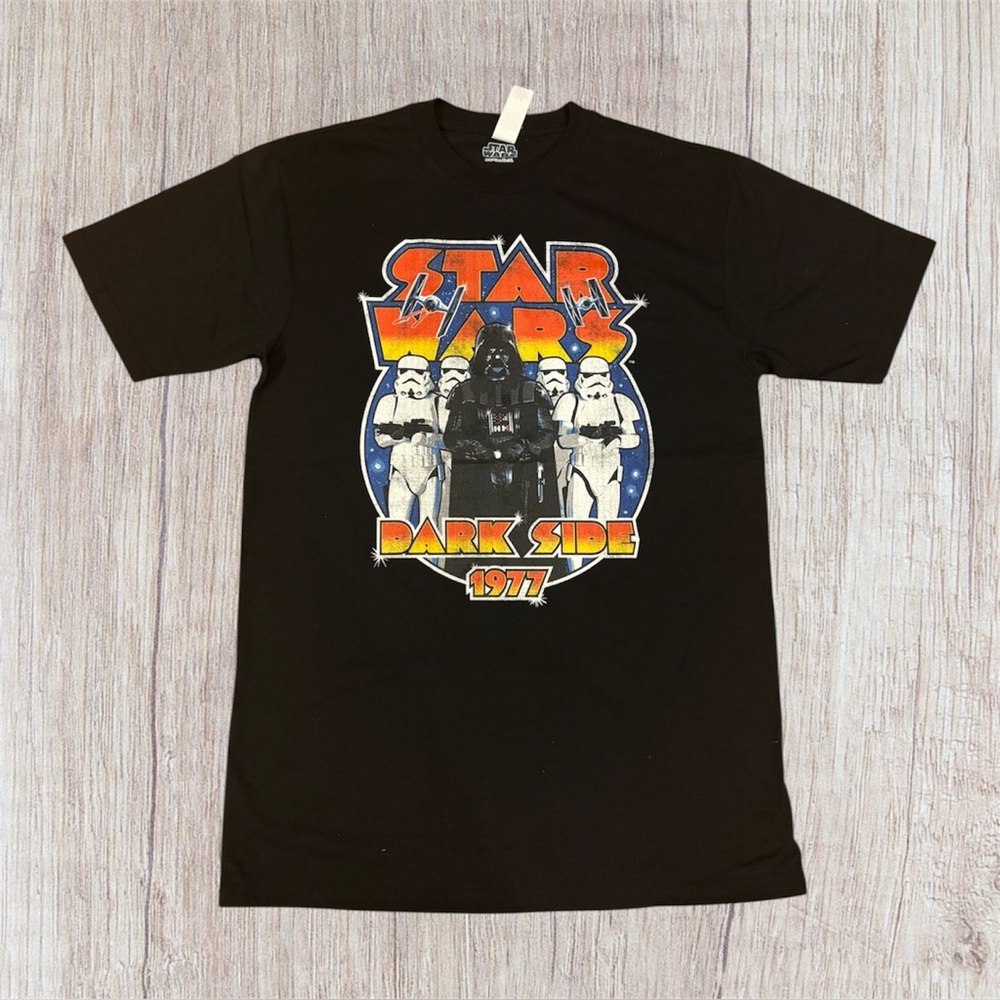 🔥STAR WARS Rock of Ages Men's Short Sleeve Graphic Print T-Shirt Sz L- NWOT